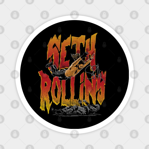 Seth Rollins Splash Magnet by MunMun_Design